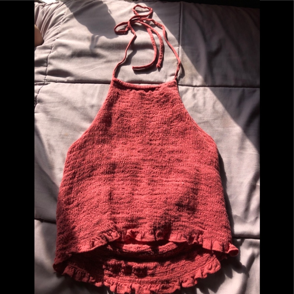 ✨Pink American eagle crop top ✨
